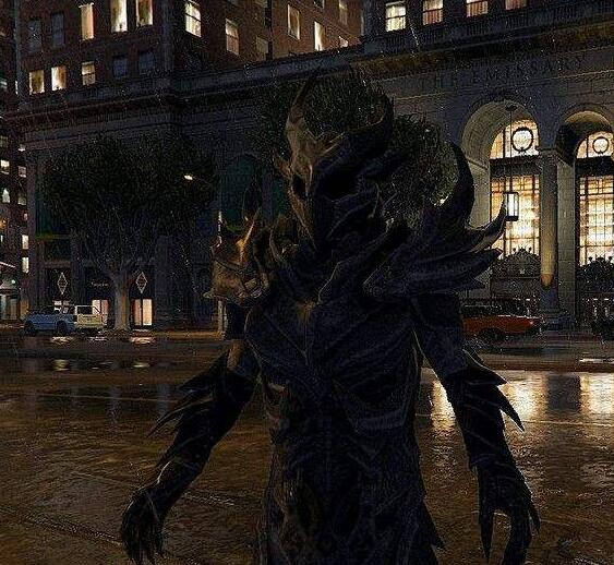 GTA5上古卷轴恶魔盔甲MOD