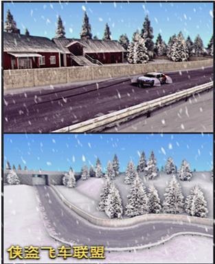 雪地赛车跑道地图超酷跑道