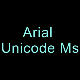 arial unicode ms字体