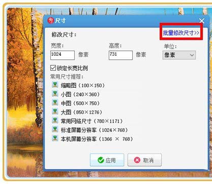 利用美图秀秀把等比例缩小图片的操作方法