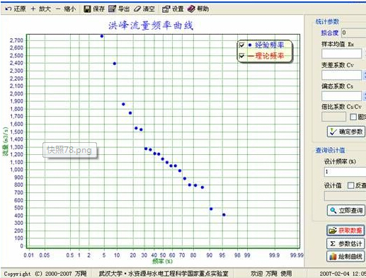 水文频率分布曲线适线软件