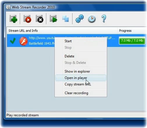 Web Stream Recorder