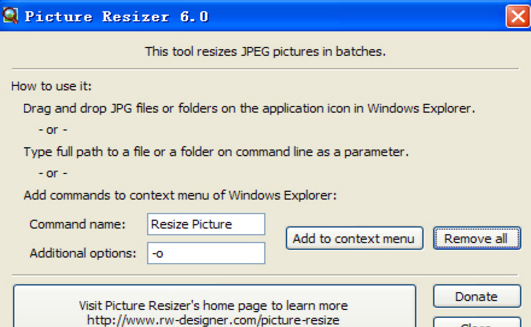 Picture Resizer(右键修改图片大小尺寸)